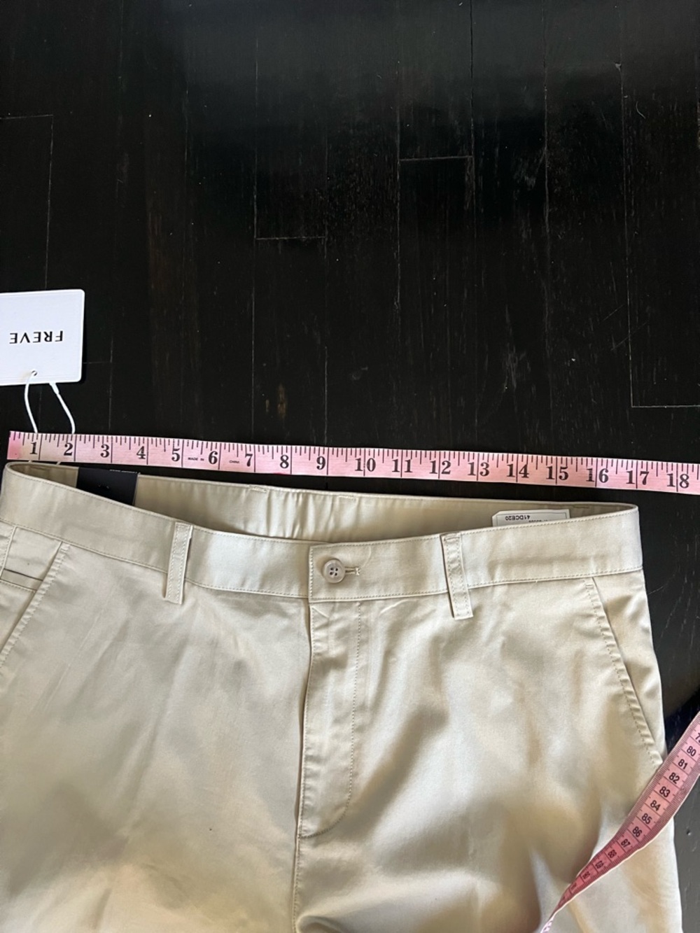 FREVE Men's Khaki Chino Pants - Classic Fit - Picture 7 of 9